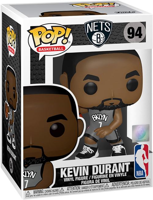 unko Pop! NBA: Brooklyn Nets-Kevin Durant - (Alternate) - Figura in Vinile da Collezione - Idea Regalo - Merchandising Ufficiale - Giocattoli per Bambini e Adulti - Sports Fans