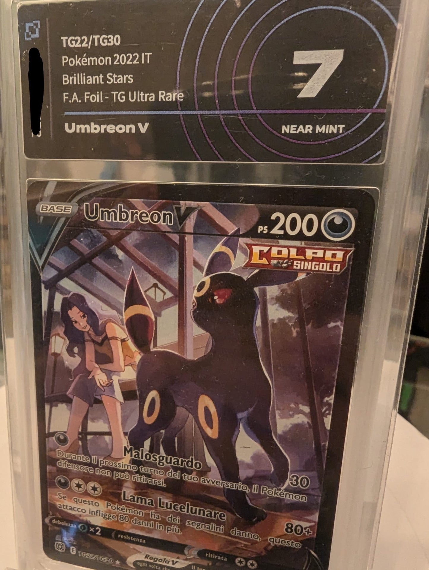 Umbreon V - Briliant Stars - Full Art Foil - Grad 7 Ai Grading