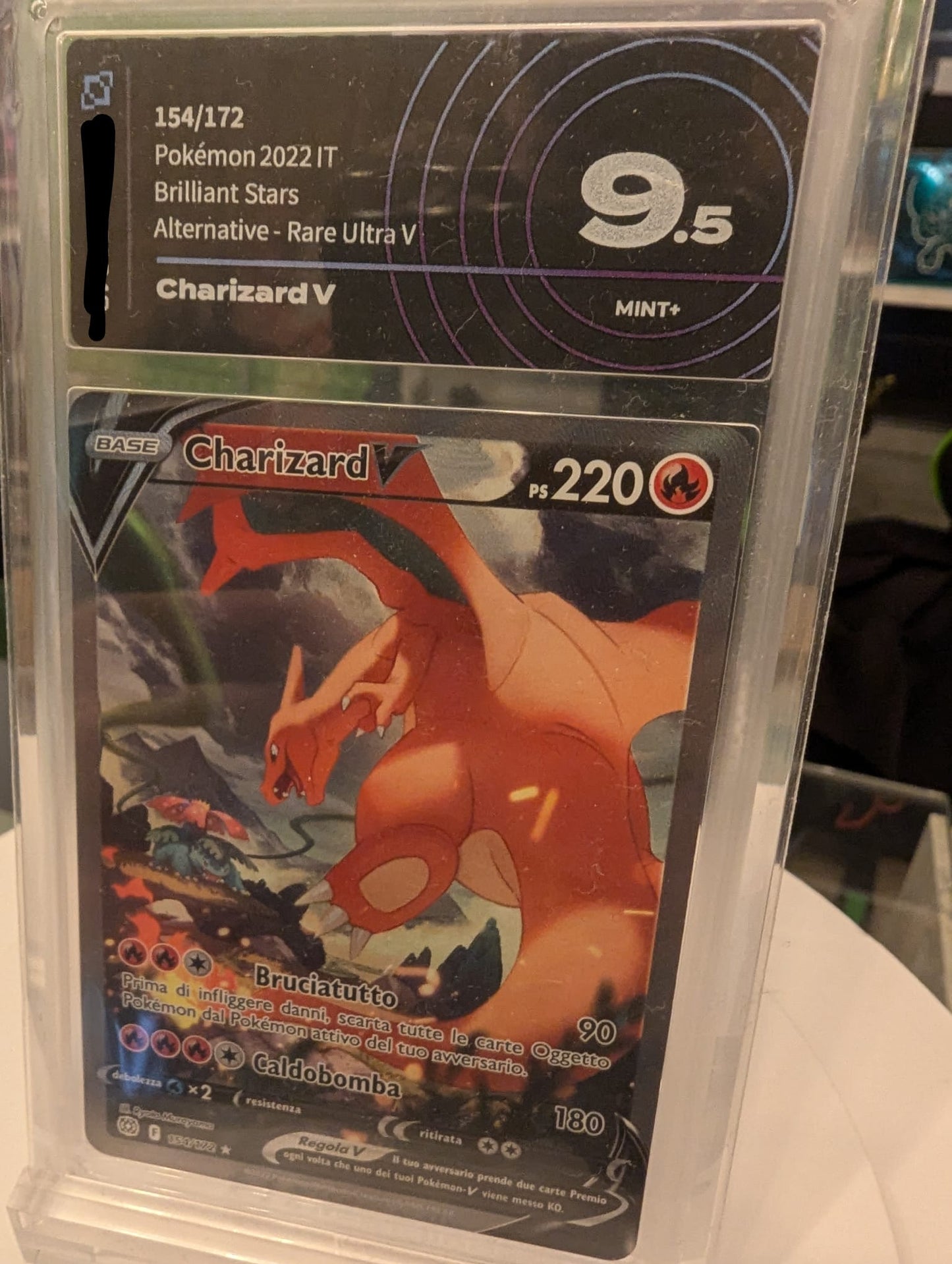 Charizard V - Brilliant Stars - Alternative - Grad 9.5 Ai Grading