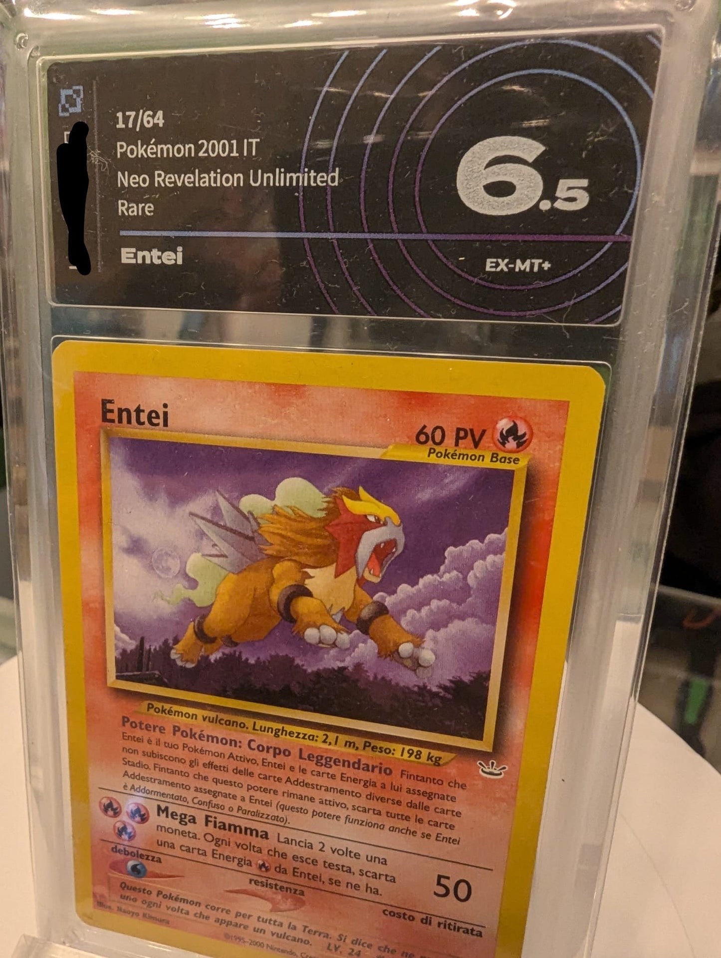 Entei - Neo Revelation Unlimited - Grad 6.5 Ai Grading