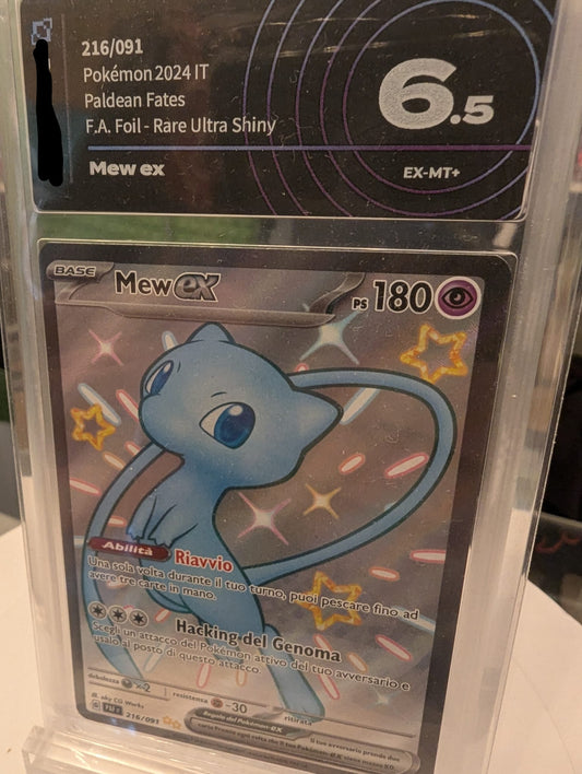 Mew Ex - Paldean Fates - Full Art Foil - Grad 6.5 Ai Grading