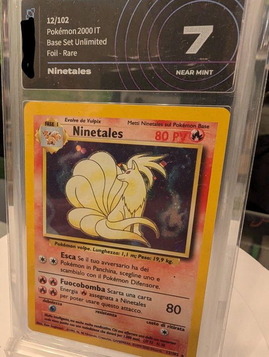 Ninetales - Base Set Unlimited -Grad 7 Ai Grading