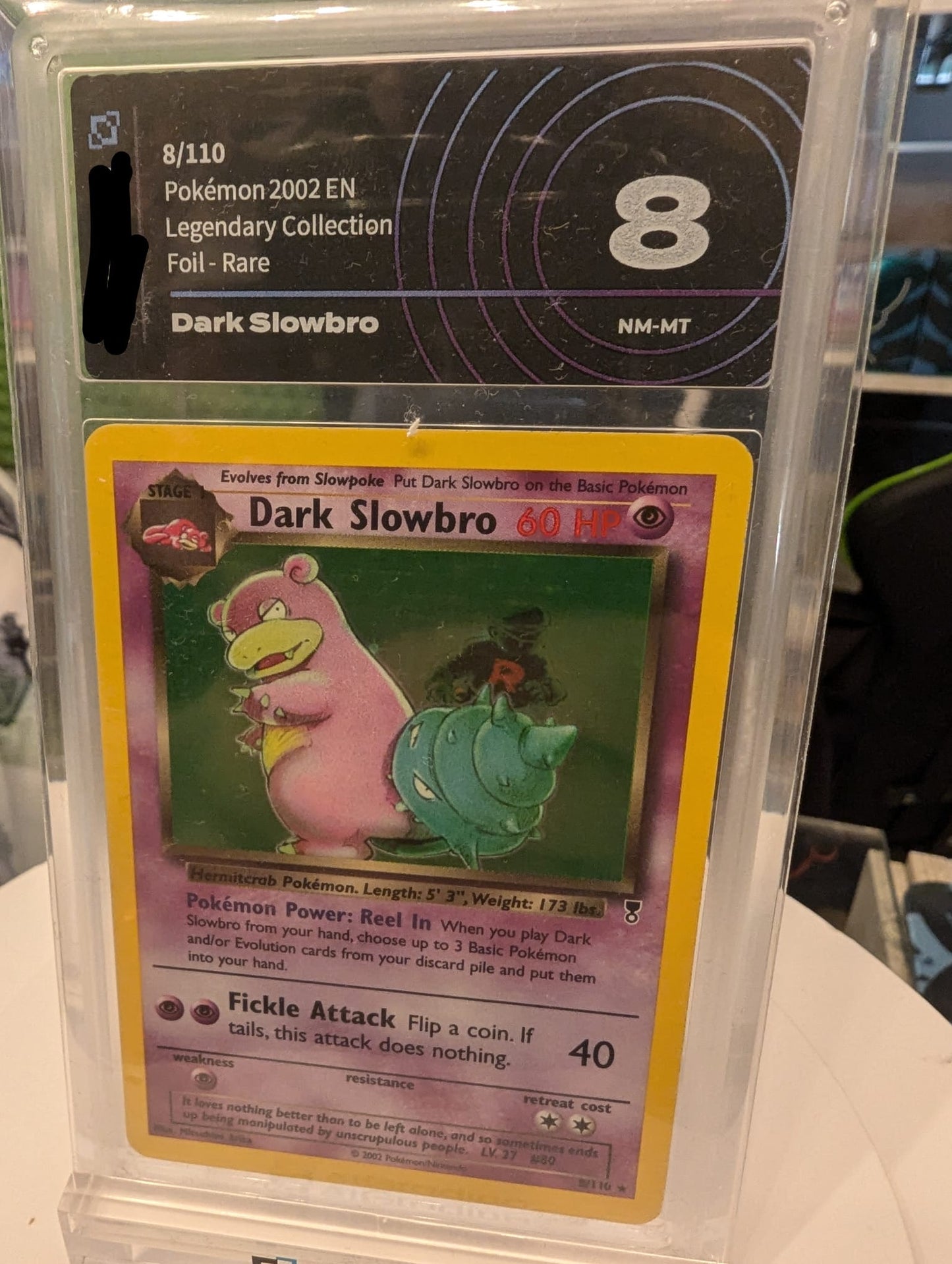 Dark Slowbro - Legendary Collection - Grad 8 Ai Grading