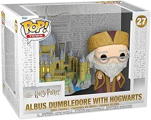 Funko Pop! Town: HP Anniversary - Albus Dumbledore With Hogwarts - Albus Silente - Harry Potter- Figura in Vinile da Collezione - Idea Regalo - Merchandising Ufficiale - Movies Fans