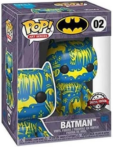 Funko POP! Art Series: DC Comics #02 - Batman [Blue & Yellow] Artist Series Exclusive with Hard Stack POP! Protector