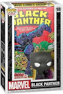 Funko Pop! Comic Cover: Marvel - Black Panther- Figura in Vinile da Collezione - Idea Regalo - Merchandising Ufficiale - Giocattoli per Bambini e Adulti - Comic Books Fans