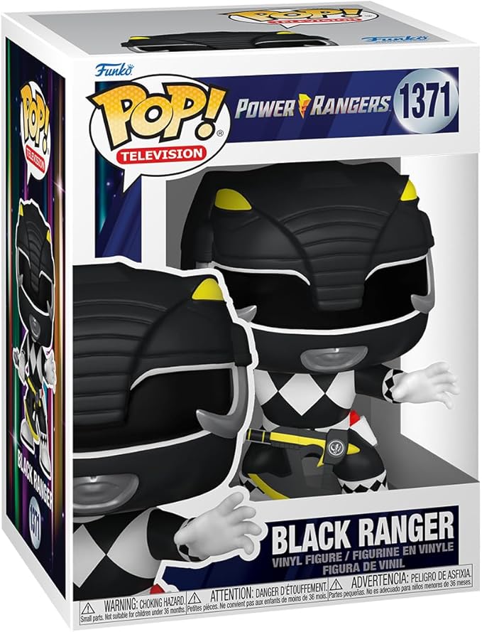 Funko Pop! TV: Mighty Morphin Power Rangers 30th - Black Ranger - Power Rangers TV - Figura in Vinile da Collezione - Idea Regalo - Merchandising Ufficiale - Giocattoli per Bambini e Adulti - TV Fans