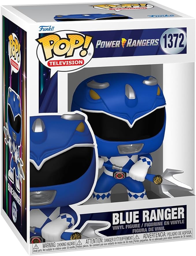 Funko Pop! TV: Mighty Morphin Power Rangers 30th - Blue Ranger - Power Rangers TV - Figura in Vinile da Collezione - Idea Regalo - Merchandising Ufficiale - Giocattoli per Bambini e Adulti - TV Fans