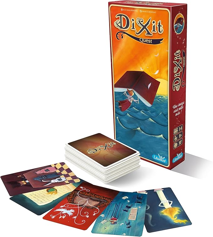 Dixit - Estensione: Quest (Edizione 2022) / Gioco di comunicazione/Età: 8+ / 3-6 giocatori, tempo di partita: 30 min