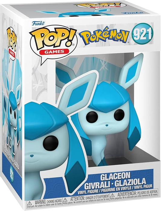 Funko Pop! Games: Pokemon - Glaceon - Figura in Vinile da Collezione - Merchandising Ufficiale - Giocattoli per Bambini e Adulti - Video Games Fans - Figura per i Collezionisti