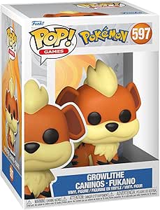 Funko Pop! Games: Pokemon - Growlithe - Figura in Vinile da Collezione - Idea Regalo - Merchandising Ufficiale - Giocattoli per Bambini e Adulti - Video Games Fans - Figura per i Collezionisti