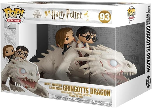 Funko Pop! Ride: Dragon with Harry, Ron, & Hermione - Harry Potter- Figura in Vinile da Collezione - Idea Regalo - Merchandising Ufficiale - Giocattoli per Bambini e Adulti - Movies Fans