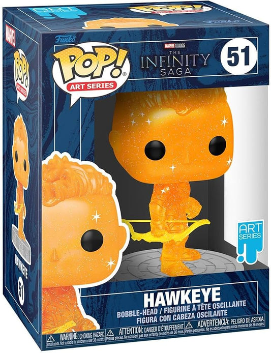 Funko Pop! Artist Series: Marvel Infinity Saga - Hawkeye - Arancione - Figura in Vinile da Collezione - Include una Custodia Protettiva in Plastica Premium - Idea Regalo - Merchandising Ufficiale