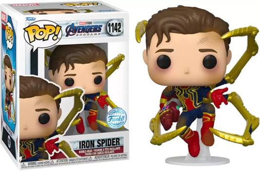 Funko Pop! Marvel: Avengers Endgame - Iron Spider (Unmasked Spider-Man) (Special Edition) #1142 Bobble-Head Vinyl Figure