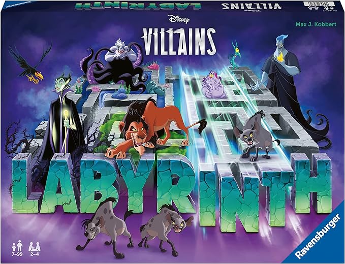 Ravensburger - Labirinto Magico Disney Villains, Gioco da Tavolo per Tutta la Famiglia, 2-4 Giocatori, Idea Regalo per Bambini 7+ Anni, Edizione in Italiano