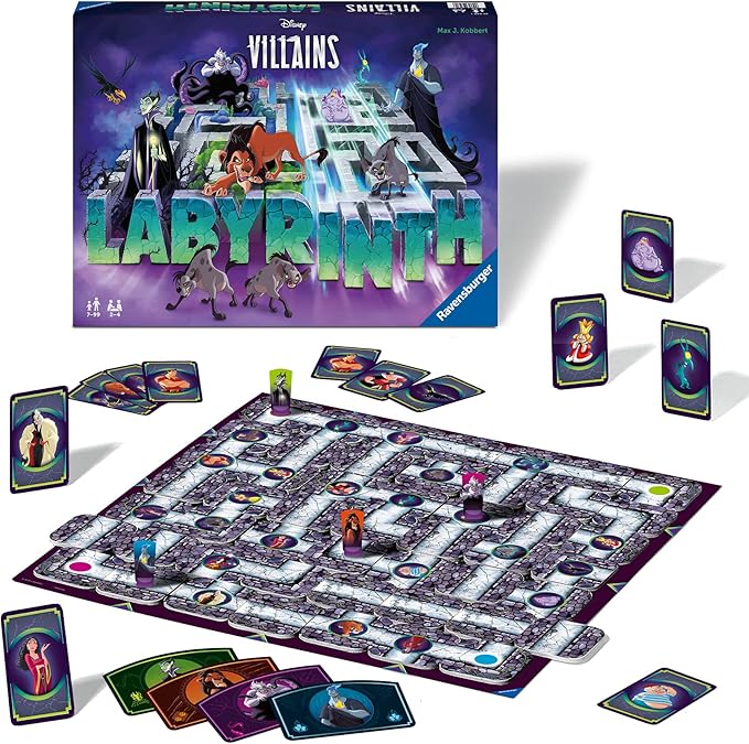 Ravensburger - Labirinto Magico Disney Villains, Gioco da Tavolo per Tutta la Famiglia, 2-4 Giocatori, Idea Regalo per Bambini 7+ Anni, Edizione in Italiano