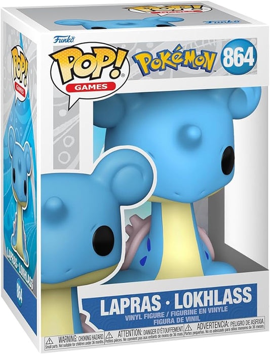 Funko Pop! Games: Pokemon - Lapras - Figura in Vinile da Collezione - Idea Regalo - Merchandising Ufficiale - Giocattoli per Bambini e Adulti - Video Games Fans - Figura per i Collezionisti