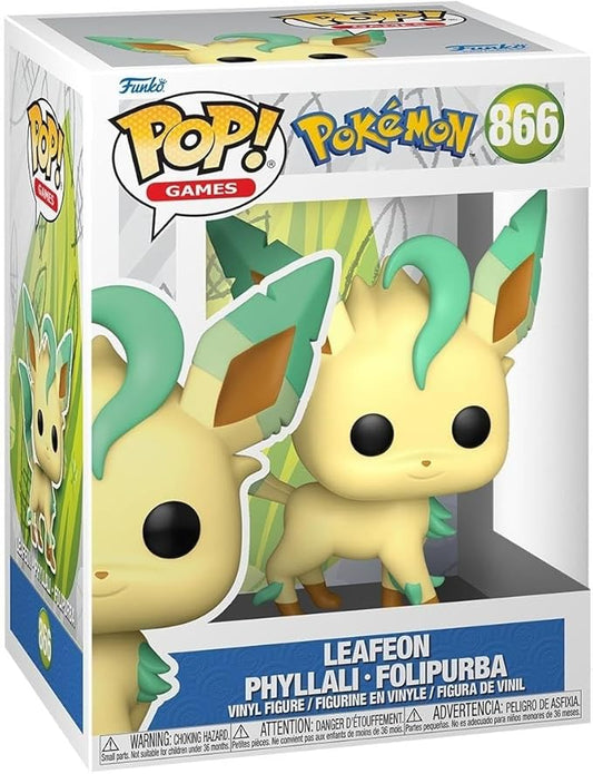 Funko POP! Games: Pokemon - Leafeon - Figura in Vinile da Collezione - Idea Regalo - Merchandising Ufficiale - Giocattoli per Bambini e Adulti - Video Games Fans - Figura per i Collezionisti