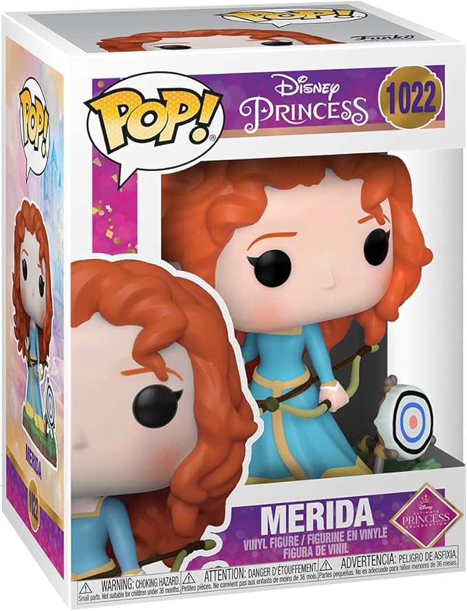 Funko POP! Disney: Ultimate Princess - Merida - Disney Princesses - Principesse Disney - Figura in Vinile da Collezione - Idea Regalo - Merchandising Ufficiale - Giocattoli per Bambini e Adulti