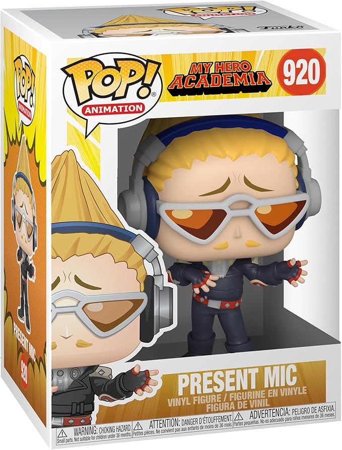 Funko Pop! Animation: My Hero Academia (MHA) - (MHA) - Present Mic - Figura in Vinile da Collezione - Idea Regalo - Merchandising Ufficiale - Giocattoli per Bambini e Adulti - Anime Fans