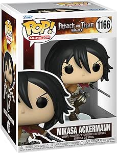 Funko Pop! Animation: Attack On Titan - Mikasa Ackerman - Figura in Vinile da Collezione - Idea Regalo - Merchandising Ufficiale - Giocattoli per Bambini e Adulti - Anime Fans