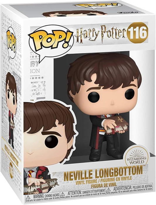 Funko Pop! Harry Lily Potter-Neville with Monster Book - Harry Potter- Figura in Vinile da Collezione - Idea Regalo - Merchandising Ufficiale - Giocattoli per Bambini e Adulti - Movies Fans