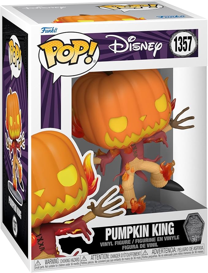 Funko Pop! Disney: The Nightmare Before Christmas 30th - Pumpkin king - Figura in Vinile da Collezione - Merchandising Ufficiale - Giocattoli per Bambini e Adulti