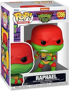 Funko Pop! Movies: Teenage Mutant Ninja Turtles - (Teenage Mutant Ninja Turtles (TMNT)) Raphael - Tartarughe Ninja - Figura in Vinile da Collezione - Idea Regalo - Merchandising Ufficiale