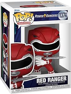 Funko Pop! TV: Mighty Morphin Power Rangers 30th - Red Ranger - Power Rangers TV - Figura in Vinile da Collezione - Idea Regalo - Merchandising Ufficiale - Giocattoli per Bambini e Adulti - TV Fans