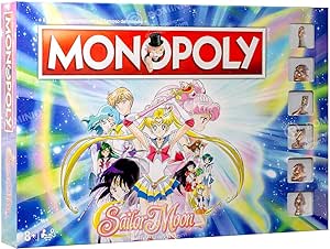 Winning Moves Monopoly Sailor Moon - giochi da tavolo, giochi da tavolo adulti, giochi da tavolo bambini, giochi da tavolo per 2, da 2 a 6 persone, età 8+