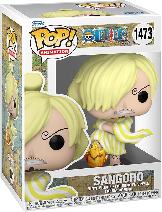 Funko Pop! Animation: One Piece - Vinsmoke Sanji - Sangoro - (Wano)- Figura in Vinile da Collezione - Idea Regalo - Merchandising Ufficiale - Giocattoli per Bambini e Adulti - Anime Fans