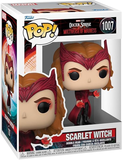 Funko Pop! Marvel: - Scarlet Witch - Doctor Strange - Figura in Vinile da Collezione - Idea Regalo - Merchandising Ufficiale - Giocattoli per Bambini e Adulti - Movies Fans