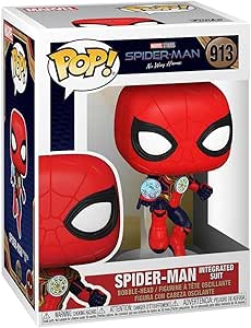 Funko Pop! Marvel: Spider-Man - (Integrated Suit) - Figura in Vinile da Collezione - Idea Regalo - Merchandising Ufficiale - Giocattoli per Bambini e Adulti - Movies Fans - Figura per i Collezionisti