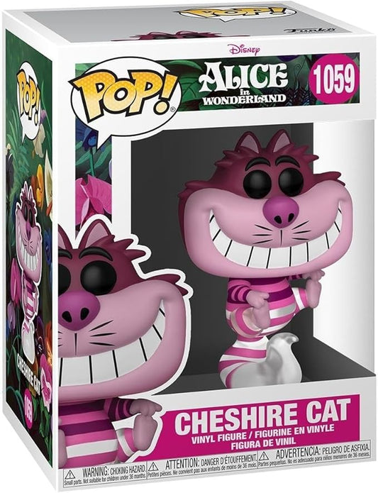 Funko Pop! Disney: Alice 70th – Cheshire Cat - Translucent - Alice in Wonderland - Figura in Vinile da Collezione - Idea Regalo - Merchandising Ufficiale - Giocattoli per Bambini e Adulti