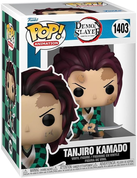 Funko Pop! Animation: Demon Slayer - Tanjiro Kamado - (Training)- Figura in Vinile da Collezione - Idea Regalo - Merchandising Ufficiale - Giocattoli per Bambini e Adulti - Anime Fans