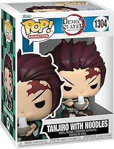 Funko Pop! Animation: Demon Slayer - Tanjiro With Noodles- Figura in Vinile da Collezione - Idea Regalo - Merchandising Ufficiale - Giocattoli per Bambini e Adulti - Anime Fans