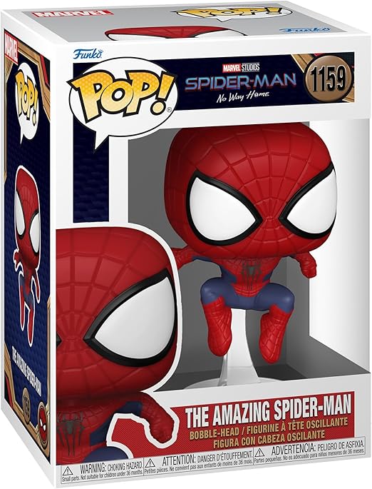 Funko Pop! Marvel: Spiderman No Way Home 2021 - The Amazing Spider-Man - Figura in Vinile da Collezione - Idea Regalo - Merchandising Ufficiale - Giocattoli per Bambini e Adulti - Movies Fans