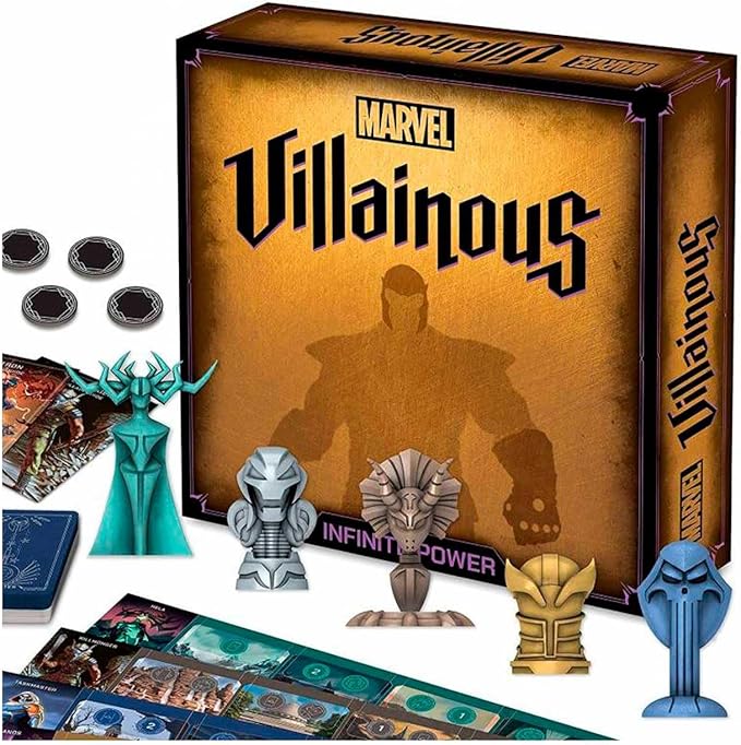 Ravensburger - Marvel Villainous Infinity Power, versione in spagnolo, set di Light Strategy e famigliare, 2-4 giocatori, Età consigliata 12+