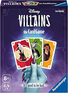 Ravensburger - Disney Villains The Card Game, Gioco di Carte per Tutta la Famiglia, 3-6 Giocatori, Idea Regalo per Bambini 8+ Anni