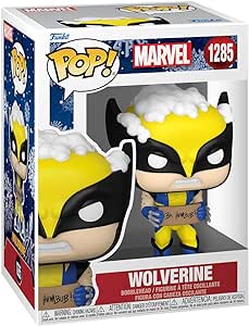 Funko Pop! Marvel: Holiday - Wolverine With Sign - Marvel Comics - Fumetti Marvel - Figura in Vinile da Collezione - Idea Regalo - Merchandising Ufficiale - Giocattoli per Bambini e Adulti