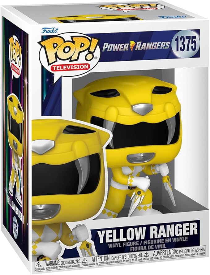 Funko Pop! TV: Mighty Morphin Power Rangers 30th - Yellow Ranger - Power Rangers TV - Figura in Vinile da Collezione - Idea Regalo - Merchandising Ufficiale - Giocattoli per Bambini e Adulti